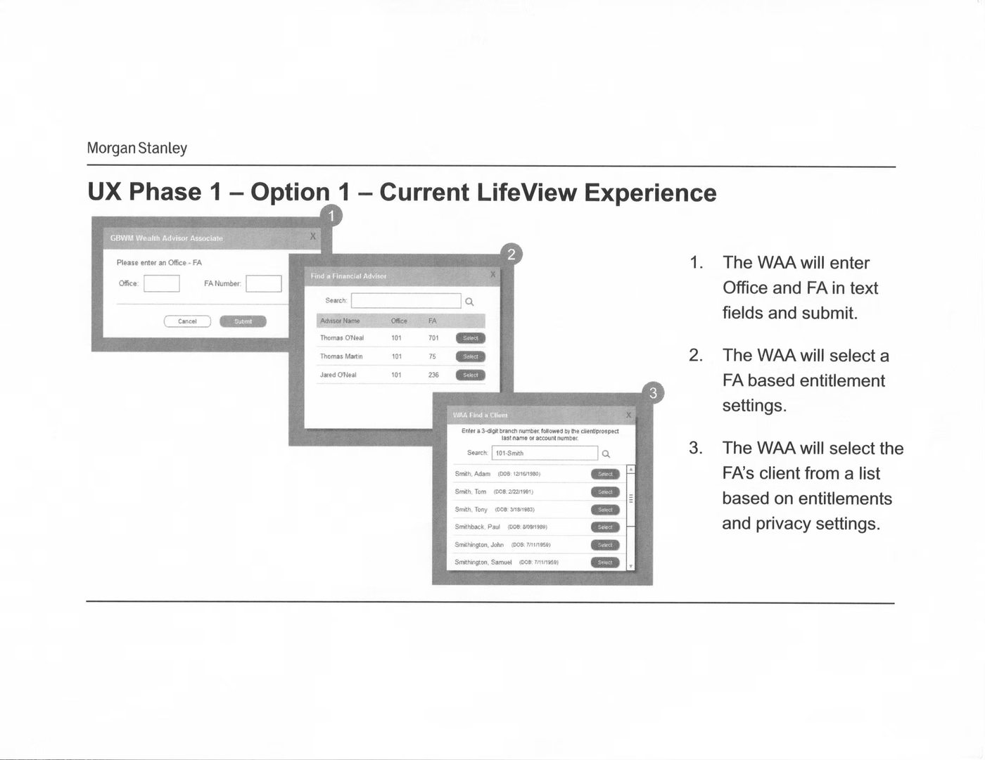 Morgan Stanley — Financial UX Phase 1