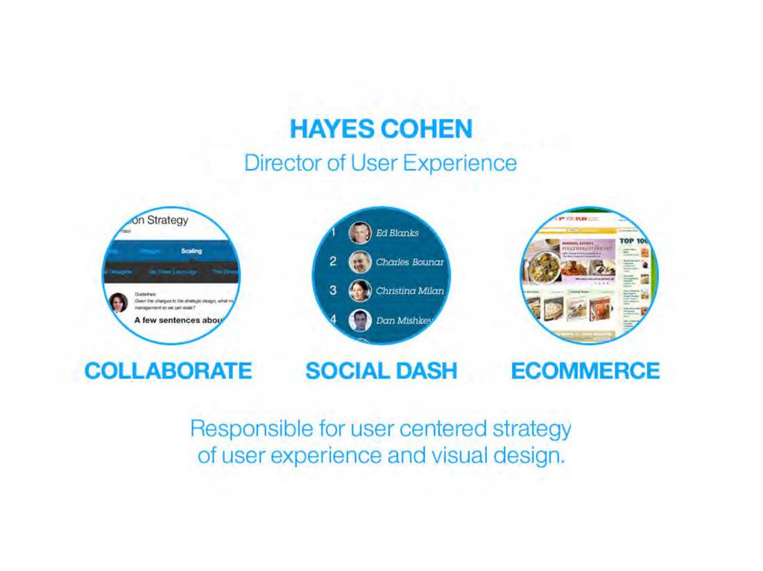 Hayes Cohen — Director of User Experience